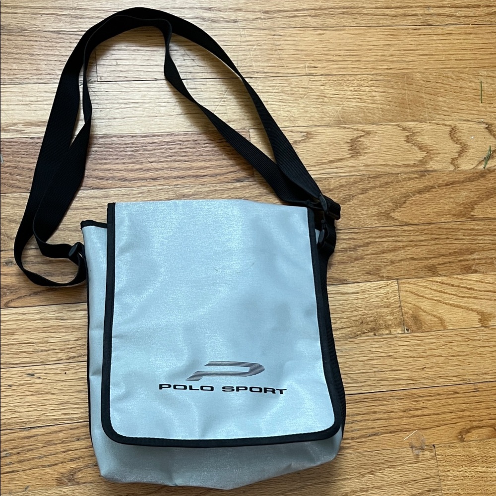 Polo by Ralph Lauren Light Gray Messenger Bag